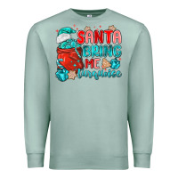 Seafoam santa bring me turquoise Premium Sweatshirt - MaliasSmallBusiness