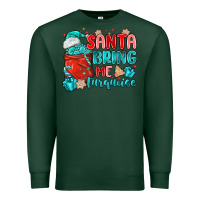 Sports Green santa bring me turquoise Premium Sweatshirt - MaliasSmallBusiness