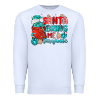 White santa bring me turquoise Premium Sweatshirt - MaliasSmallBusiness
