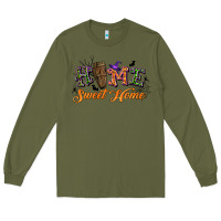 Army Green halloween home sweet home Long Sleeve Tee - BundleAndBundleShop