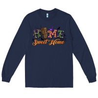 Navy halloween home sweet home Long Sleeve Tee - BundleAndBundleShop