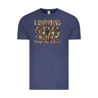 Vintage Denim i survived 100 wild days of school Vintage Tee - RacoonDesign