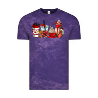 Cloud Purple hockey coffee cups Vintage Tee - AdoDesignShop