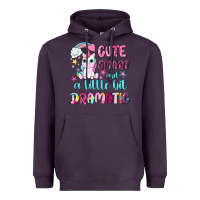 Plum cute smart and a little bit dramatic with unicorn Heavyweight Hoodie - NancyCooperArtShop