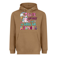 Toasted Coconut cute smart and a little bit dramatic with unicorn Heavyweight Hoodie - NancyCooperArtShop