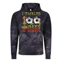 Cloud Black i tackled 100 days of school soccer Vintage Hoodie - Zillion Design Studio