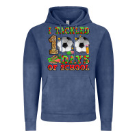 Vintage Denim i tackled 100 days of school soccer Vintage Hoodie - Zillion Design Studio