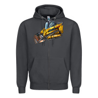 Smoke Compact Track Loader Zipper Hoodie - LillyAllenDesigns