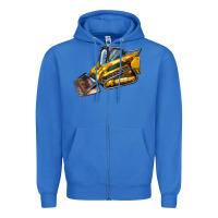 True Royal Compact Track Loader Zipper Hoodie - LillyAllenDesigns