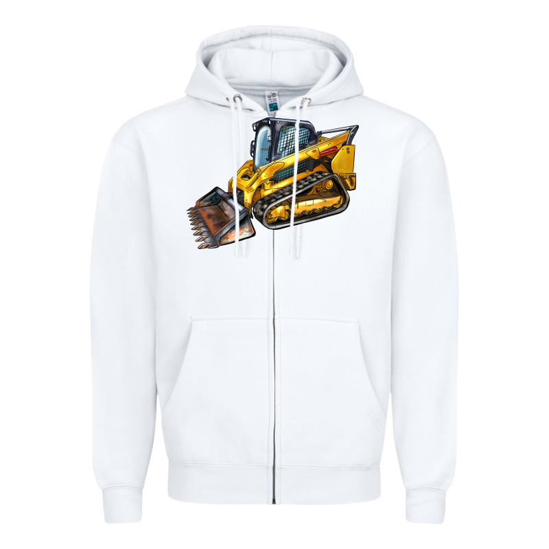 Compact Track Loader Zipper Hoodie by LillyAllenDesigns | Teevron