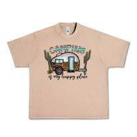Burro camping is my happy place Urban Heavy Tee - CowhideDigitalArt