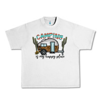 Lunar Rock camping is my happy place Urban Heavy Tee - CowhideDigitalArt