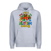 Heather Grey accept understand love autism awareness Premium Hoodie - Artiststas