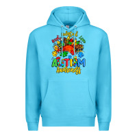 Ocean Blue accept understand love autism awareness Premium Hoodie - Artiststas