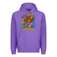 Purple accept understand love autism awareness Premium Hoodie - Artiststas