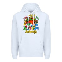 White accept understand love autism awareness Premium Hoodie - Artiststas