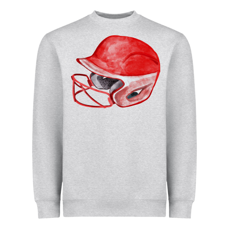 Red Softball Helmet Fa Element Heavyweight Sweatshirt by FaDigitalArtStudio | Teevron