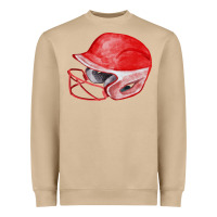 Mushroom red softball helmet fa element Heavyweight Sweatshirt - FaDigitalArtStudio