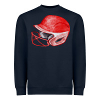 Navy red softball helmet fa element Heavyweight Sweatshirt - FaDigitalArtStudio