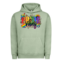 Pigment Oil Green Pride vibes Urban Hoodie - NancyCooperArtShop