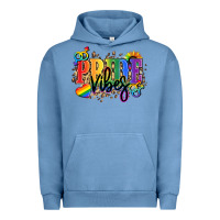 Pigment Pebble Blue Pride vibes Urban Hoodie - NancyCooperArtShop
