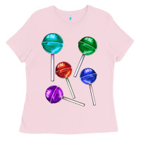 Bubblegum Pink lollipops Ladies Tee - AdoDesignShop