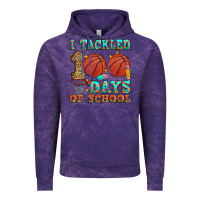 Cloud Purple i tackled 100 days of school basketball Vintage Hoodie - Zillion Design Studio