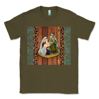 Army Green jesus Classic Tee - JahusDesignShop