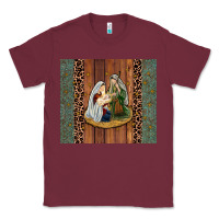 Burgundy jesus Classic Tee - JahusDesignShop