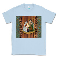 Dusty Blue jesus Classic Tee - JahusDesignShop