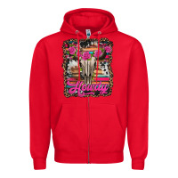 Red howdy valentine's day bull skull Zipper Hoodie - Jasminsmagicworld