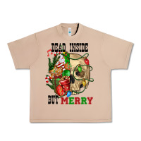 Burro Dead İnside But Merry Human Skull Urban Heavy Tee - FaDigitalArtStudio