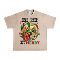 French Oak Dead İnside But Merry Human Skull Urban Heavy Tee - FaDigitalArtStudio