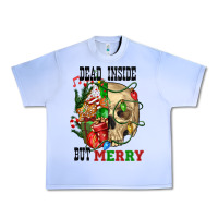 Grape Ice Dead İnside But Merry Human Skull Urban Heavy Tee - FaDigitalArtStudio