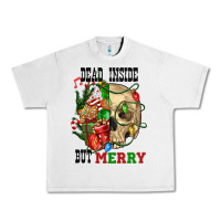 Lunar Rock Dead İnside But Merry Human Skull Urban Heavy Tee - FaDigitalArtStudio