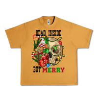 Peanut Butter Dead İnside But Merry Human Skull Urban Heavy Tee - FaDigitalArtStudio
