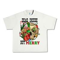 Pistachio Dead İnside But Merry Human Skull Urban Heavy Tee - FaDigitalArtStudio