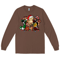 Chestnut joy and cow christmas candies and letters Long Sleeve Tee - AdoDesignShop