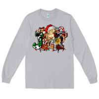 Moon Dust joy and cow christmas candies and letters Long Sleeve Tee - AdoDesignShop