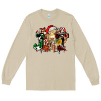 Mushroom joy and cow christmas candies and letters Long Sleeve Tee - AdoDesignShop