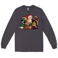 Smoke joy and cow christmas candies and letters Long Sleeve Tee - AdoDesignShop