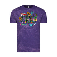 Cloud Purple emt Vintage Tee - CowhideDigitalArt
