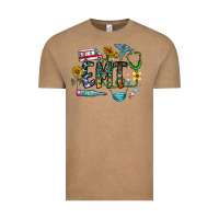 Vintage Coffee emt Vintage Tee - CowhideDigitalArt