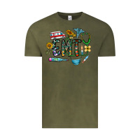 Vintage Olive emt Vintage Tee - CowhideDigitalArt