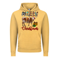 Vintage Mustard Texas Longhorn Merry Christmas Vintage Hoodie - RanaPortraitStore