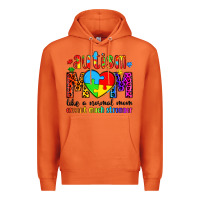 Carrot autism mom like a normal mom except much stronger Premium Hoodie - Artiststas