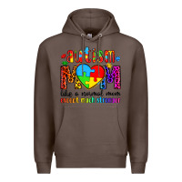 Coffee autism mom like a normal mom except much stronger Premium Hoodie - Artiststas