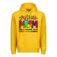 Lemon autism mom like a normal mom except much stronger Premium Hoodie - Artiststas