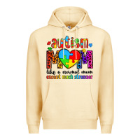 Pina Colada autism mom like a normal mom except much stronger Premium Hoodie - Artiststas