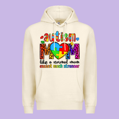 Autism Mom Like A Normal Mom Except Much Stronger Premium Hoodie Designed By Artiststas